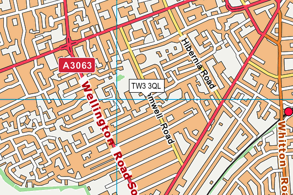 TW3 3QL map - OS VectorMap District (Ordnance Survey)