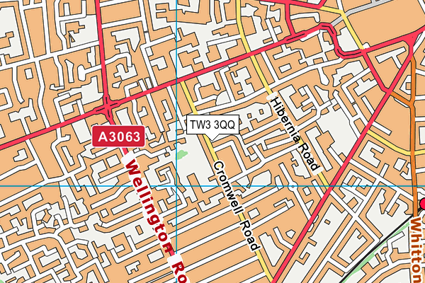 TW3 3QQ map - OS VectorMap District (Ordnance Survey)