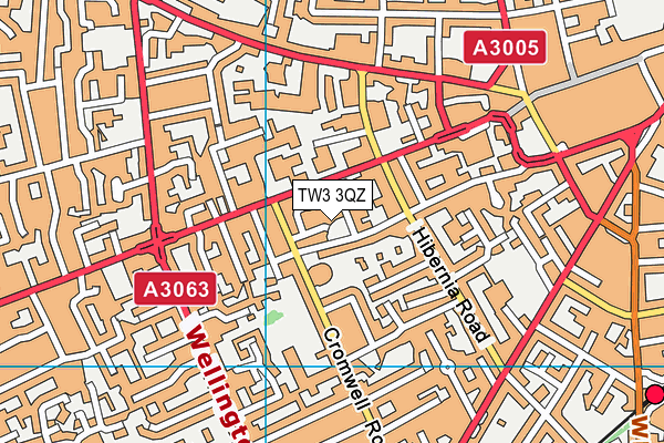 TW3 3QZ map - OS VectorMap District (Ordnance Survey)
