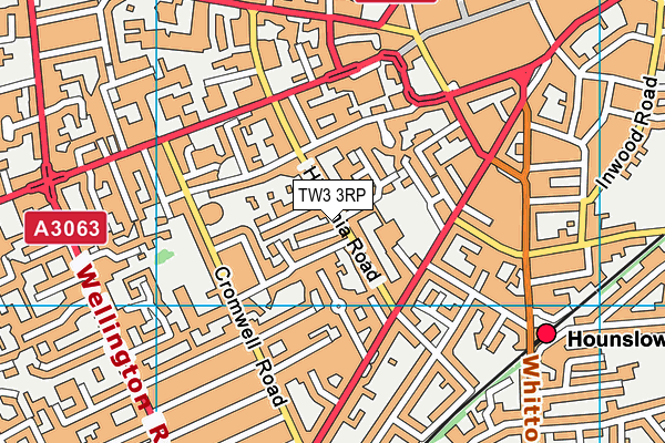 TW3 3RP map - OS VectorMap District (Ordnance Survey)