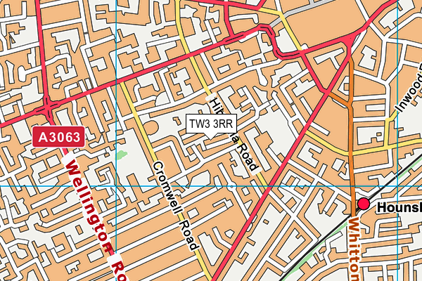 TW3 3RR map - OS VectorMap District (Ordnance Survey)