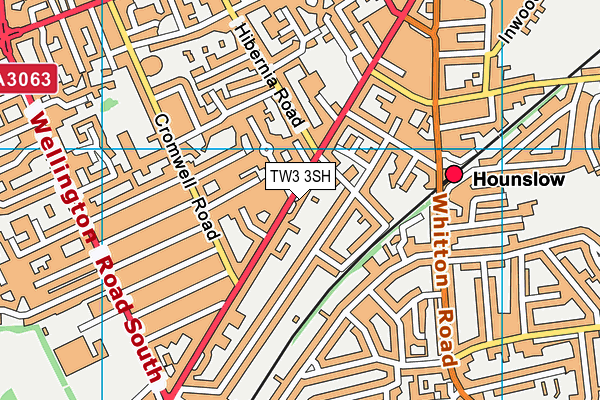 TW3 3SH map - OS VectorMap District (Ordnance Survey)