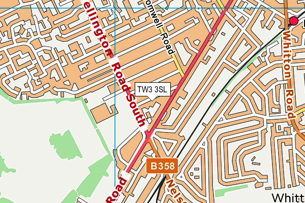 TW3 3SL map - OS VectorMap District (Ordnance Survey)