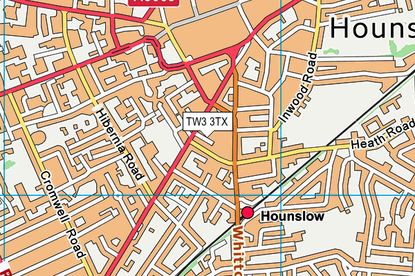 TW3 3TX map - OS VectorMap District (Ordnance Survey)