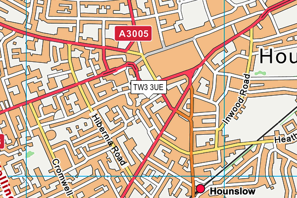 TW3 3UE map - OS VectorMap District (Ordnance Survey)