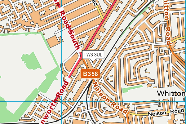 TW3 3UL map - OS VectorMap District (Ordnance Survey)
