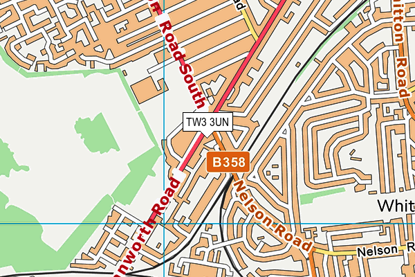 TW3 3UN map - OS VectorMap District (Ordnance Survey)