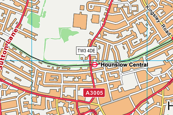 Lampton Park map (TW3 4DE) - OS VectorMap District (Ordnance Survey)