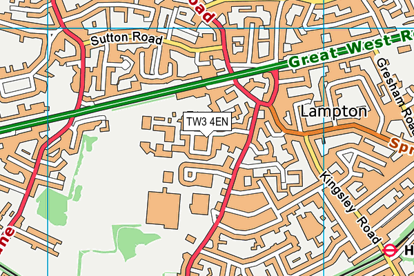 TW3 4EN map - OS VectorMap District (Ordnance Survey)