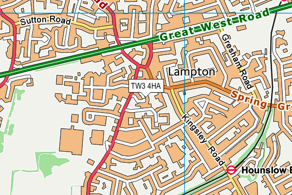 TW3 4HA map - OS VectorMap District (Ordnance Survey)