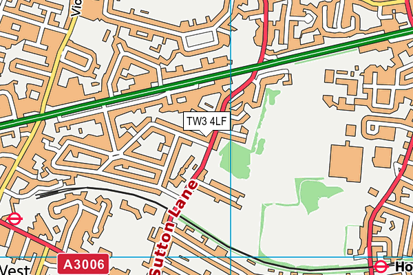 TW3 4LF map - OS VectorMap District (Ordnance Survey)