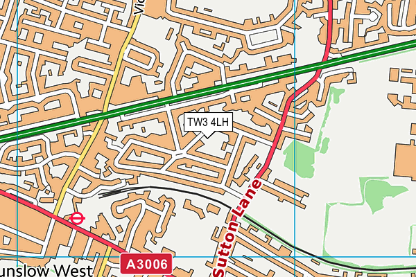 TW3 4LH map - OS VectorMap District (Ordnance Survey)