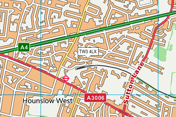 TW3 4LX map - OS VectorMap District (Ordnance Survey)