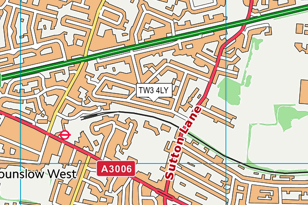 TW3 4LY map - OS VectorMap District (Ordnance Survey)
