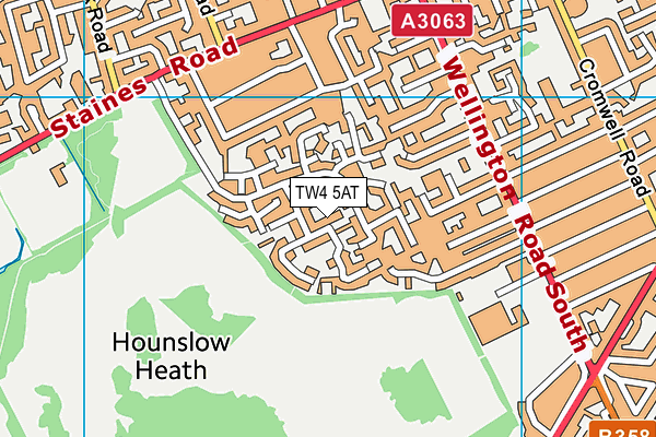 TW4 5AT map - OS VectorMap District (Ordnance Survey)