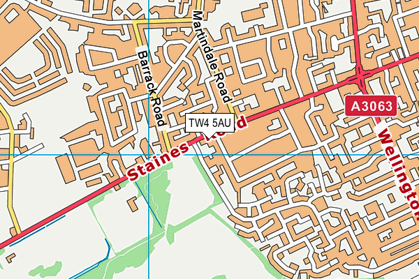 TW4 5AU map - OS VectorMap District (Ordnance Survey)
