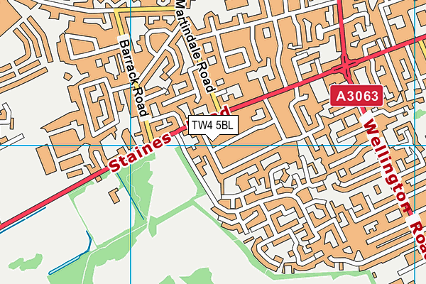 TW4 5BL map - OS VectorMap District (Ordnance Survey)