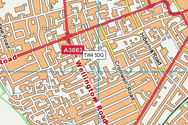 TW4 5DQ map - OS VectorMap District (Ordnance Survey)