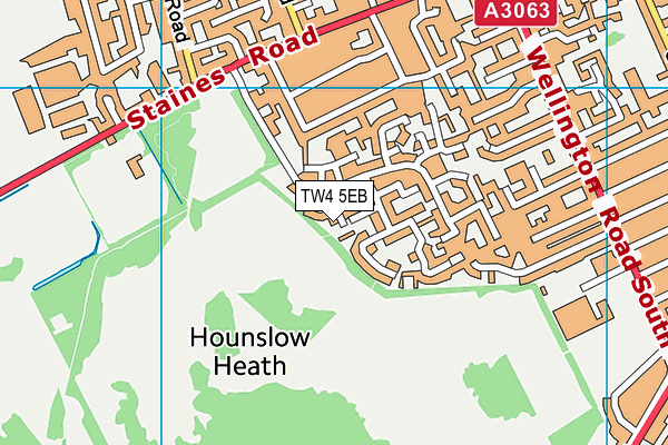 TW4 5EB map - OS VectorMap District (Ordnance Survey)