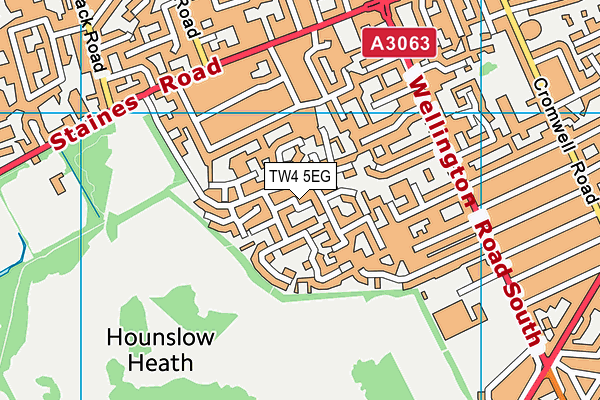 TW4 5EG map - OS VectorMap District (Ordnance Survey)