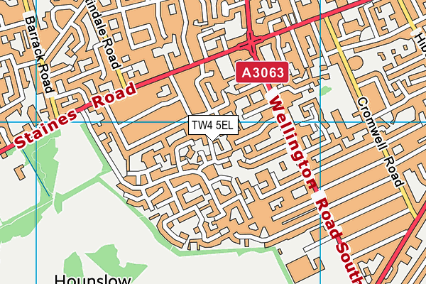 TW4 5EL map - OS VectorMap District (Ordnance Survey)