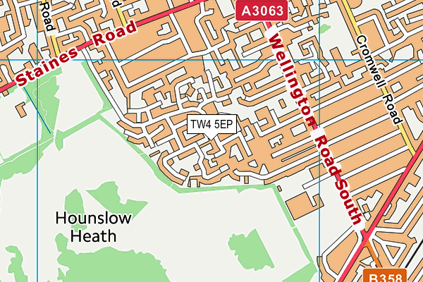 TW4 5EP map - OS VectorMap District (Ordnance Survey)