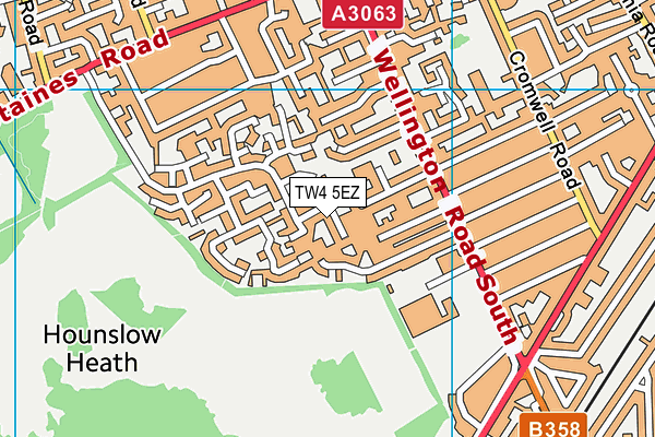 TW4 5EZ map - OS VectorMap District (Ordnance Survey)