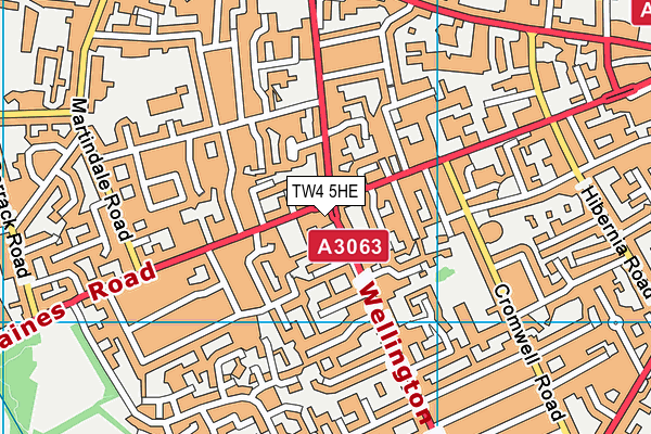 TW4 5HE map - OS VectorMap District (Ordnance Survey)