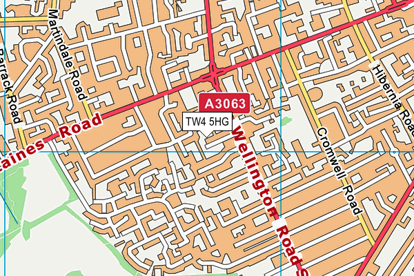 TW4 5HG map - OS VectorMap District (Ordnance Survey)