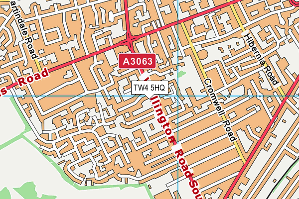TW4 5HQ map - OS VectorMap District (Ordnance Survey)