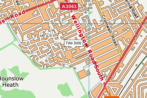 TW4 5HW map - OS VectorMap District (Ordnance Survey)