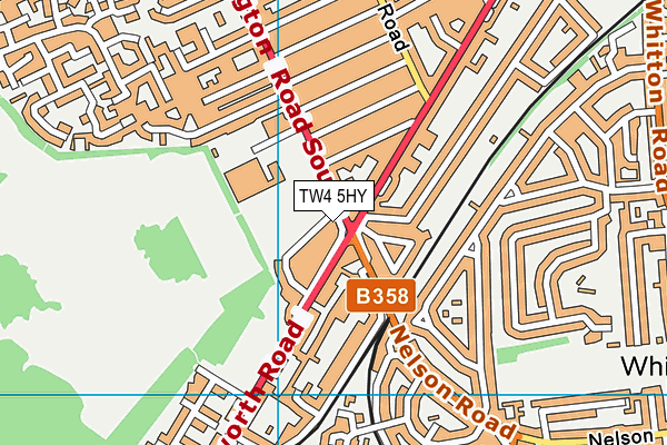 TW4 5HY map - OS VectorMap District (Ordnance Survey)
