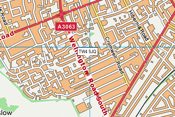 TW4 5JQ map - OS VectorMap District (Ordnance Survey)