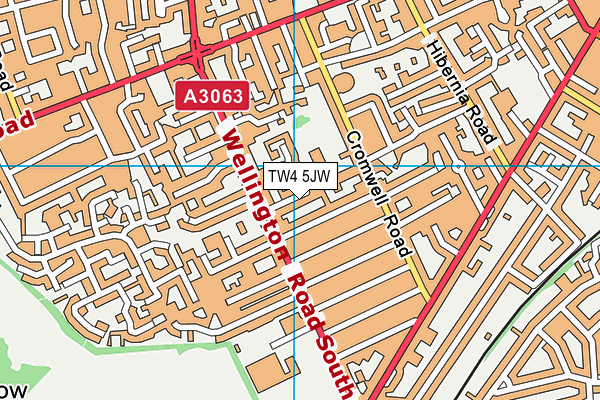 The Orchard Primary School map (TW4 5JW) - OS VectorMap District (Ordnance Survey)