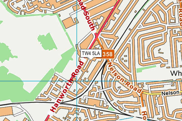 TW4 5LA map - OS VectorMap District (Ordnance Survey)