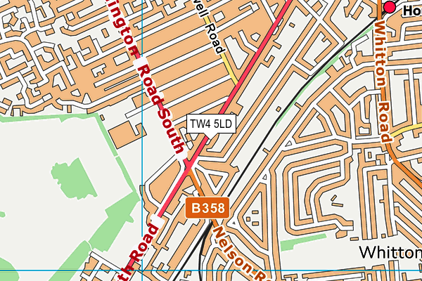 TW4 5LD map - OS VectorMap District (Ordnance Survey)