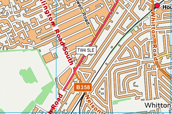 TW4 5LE map - OS VectorMap District (Ordnance Survey)