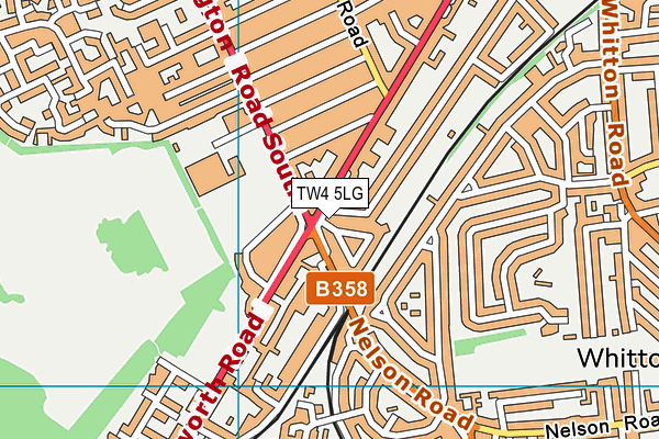 TW4 5LG map - OS VectorMap District (Ordnance Survey)
