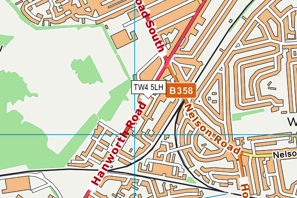 TW4 5LH map - OS VectorMap District (Ordnance Survey)