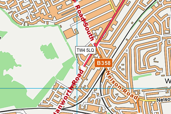 TW4 5LQ map - OS VectorMap District (Ordnance Survey)