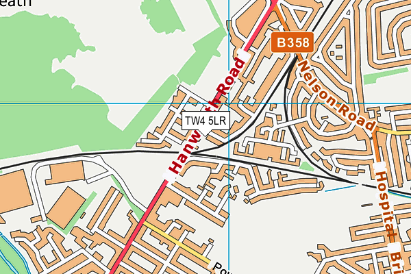 TW4 5LR map - OS VectorMap District (Ordnance Survey)