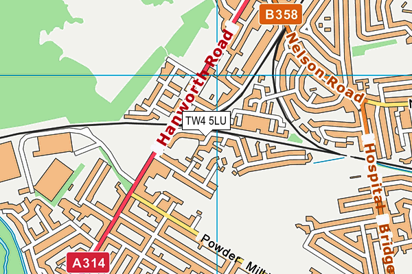 TW4 5LU map - OS VectorMap District (Ordnance Survey)