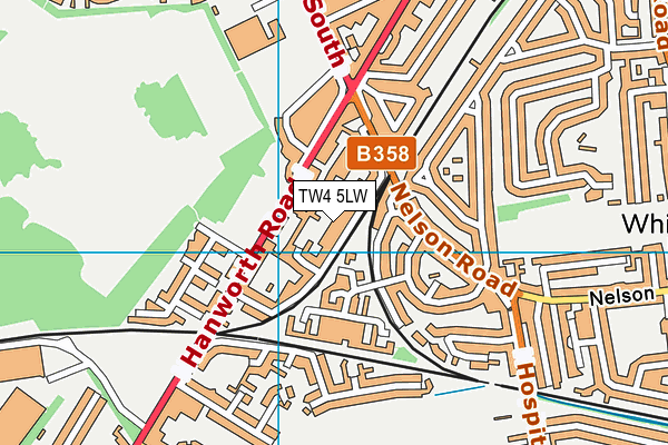 TW4 5LW map - OS VectorMap District (Ordnance Survey)