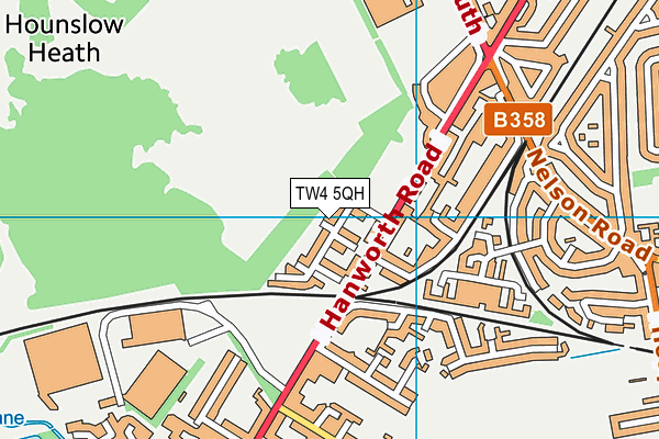 TW4 5QH map - OS VectorMap District (Ordnance Survey)