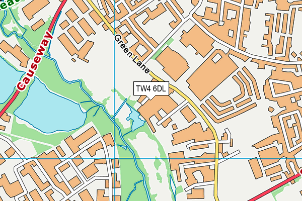 TW4 6DL map - OS VectorMap District (Ordnance Survey)