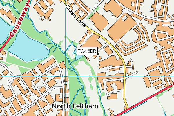 TW4 6DR map - OS VectorMap District (Ordnance Survey)