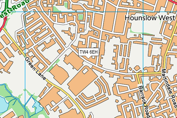 TW4 6EH map - OS VectorMap District (Ordnance Survey)