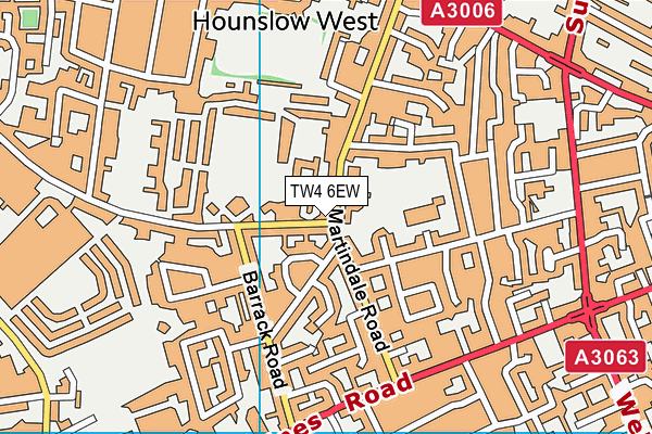 TW4 6EW map - OS VectorMap District (Ordnance Survey)