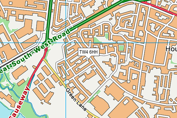 TW4 6HH map - OS VectorMap District (Ordnance Survey)