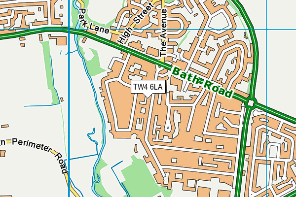 TW4 6LA map - OS VectorMap District (Ordnance Survey)